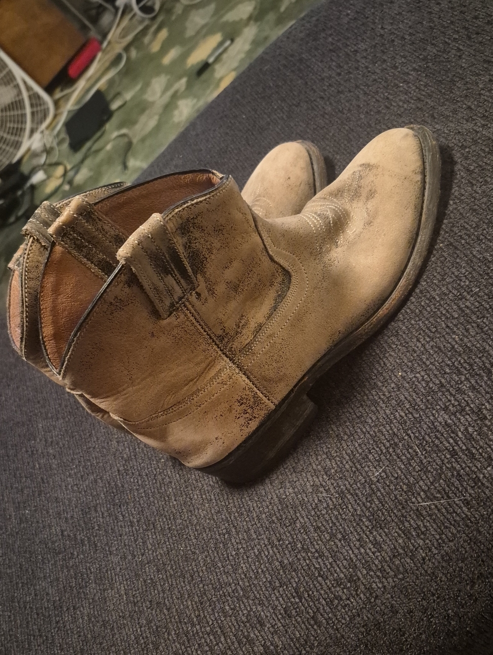 Steve Madden Tan Leather Ankle Boots